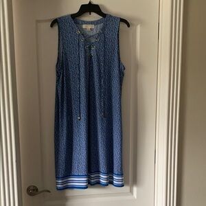 Michael Kors Blue Sleeveless Sundress